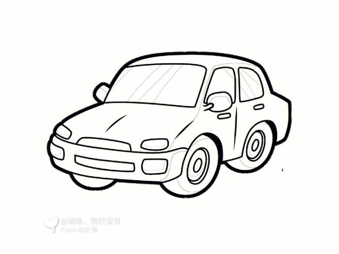 小汽车简笔画，如何画汽车简笔画