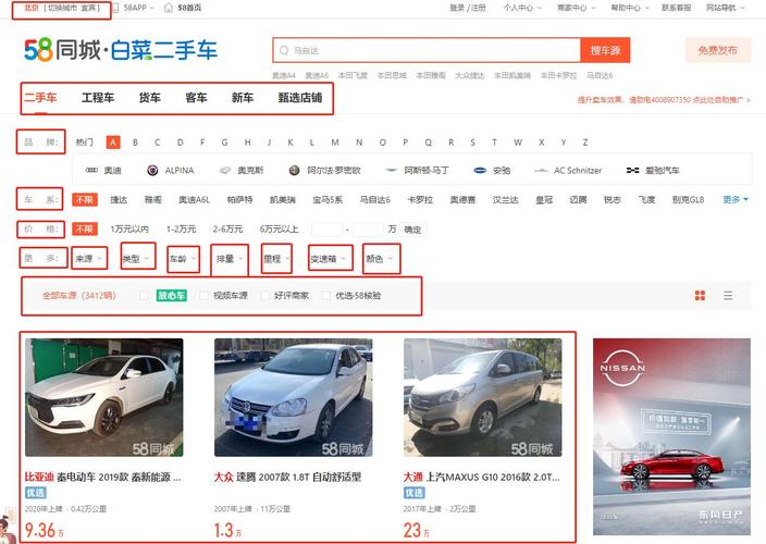 58同城二手车直卖网官网？为何58同城二手车被称为“白菜价”价格确实比其他平台便宜吗能放心购买吗