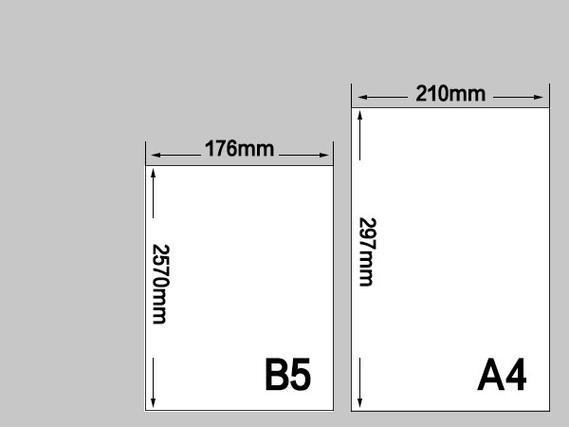 a4b5纸尺寸 A4和B5的纸分别是多大的