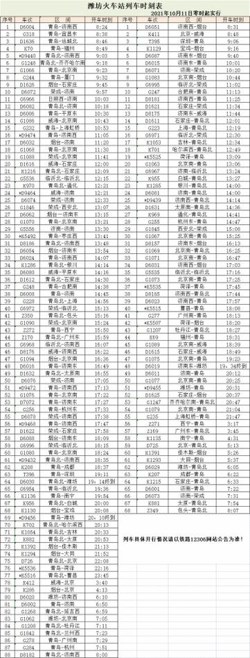 g1311次列车 g1311次列车时刻表途经站点