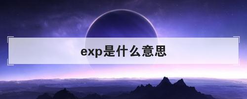 exp什么意思(是什么意思)