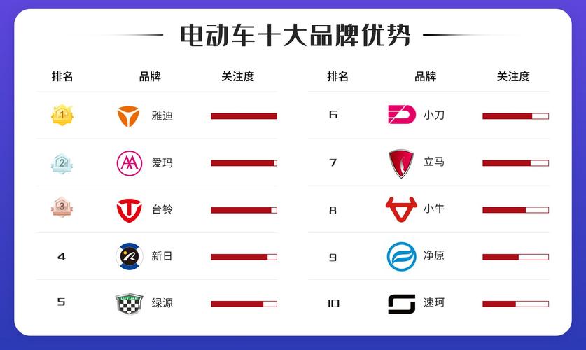 全国前十名电动车品牌(中国电动车品牌排行榜前十名)