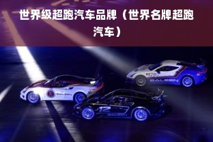 世界级超跑汽车品牌（世界名牌超跑汽车）