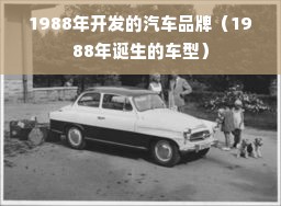 1988年开发的汽车品牌（1988年诞生的车型）