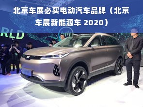 北京车展必买电动汽车品牌（北京车展新能源车 2020）