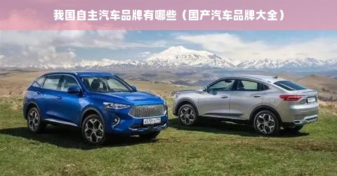 我国自主汽车品牌有哪些（国产汽车品牌大全）