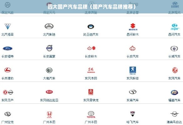 四大国产汽车品牌（国产汽车品牌推荐）