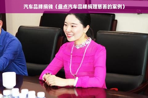 汽车品牌捐钱（盘点汽车品牌捐赠慈善的案例）