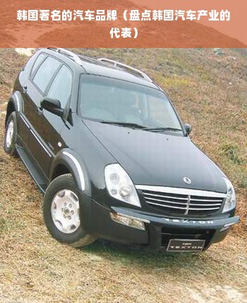 韩国著名的汽车品牌（盘点韩国汽车产业的代表）