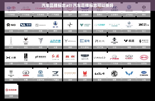 汽车品牌标志alt 汽车品牌标志可以换吗