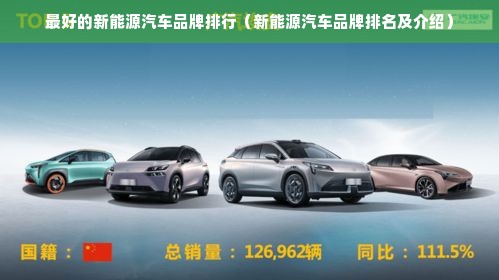 最好的新能源汽车品牌排行（新能源汽车品牌排名及介绍）