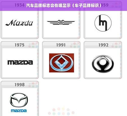 汽车品牌标志会在哪显示（车子品牌标识）