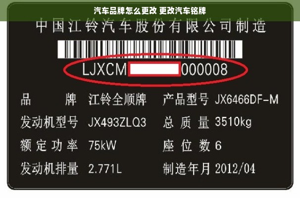 汽车品牌怎么更改 更改汽车铭牌
