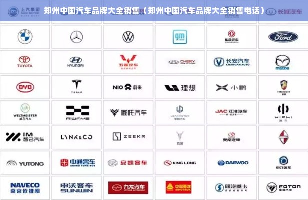 郑州中国汽车品牌大全销售（郑州中国汽车品牌大全销售电话）