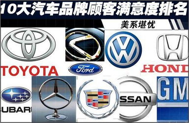 大牌子汽车品牌 10大品牌汽车
