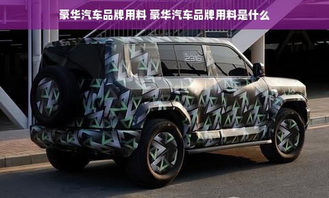 豪华汽车品牌用料 豪华汽车品牌用料是什么