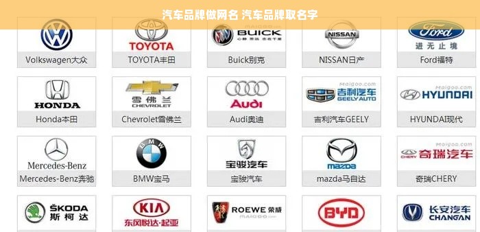 汽车品牌做网名 汽车品牌取名字