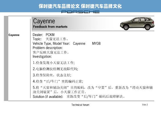 保时捷汽车品牌论文 保时捷汽车品牌文化