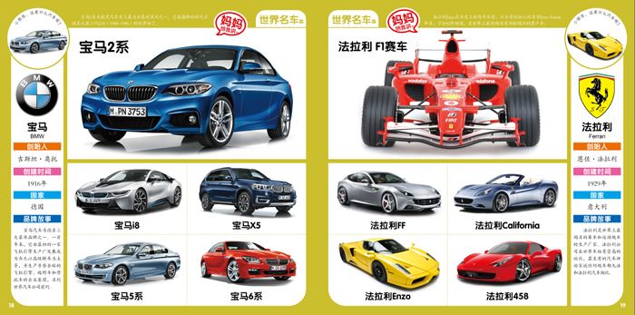 宝宝汽车品牌认识 宝宝汽车认知图片
