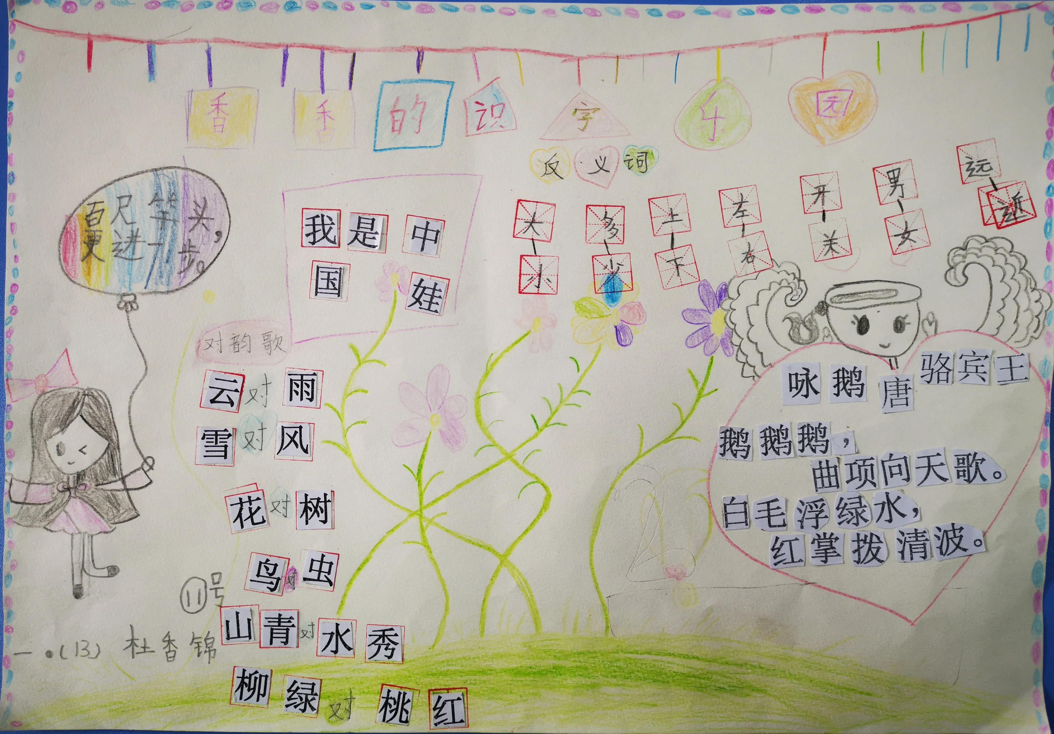 汽车品牌识字小报