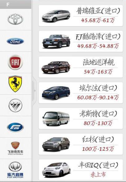 价格最高汽车品牌