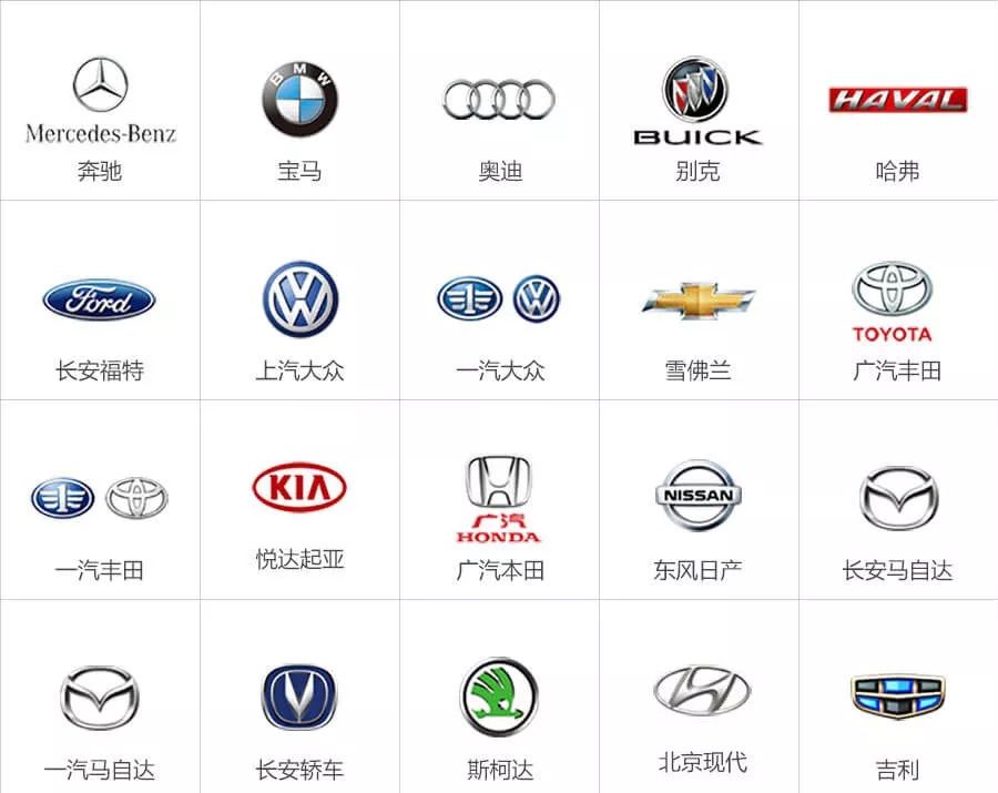 各大汽车品牌特价