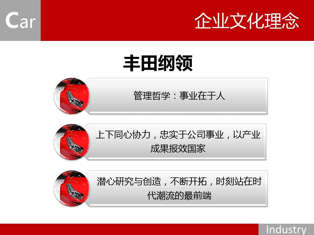 丰田汽车品牌文化理念